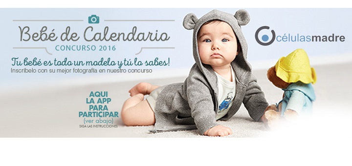 Tu bebé puede ser modelo del calendario 2016 de Células Madre de Venezuela