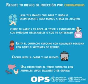 Normas que deben cumplirse para evitar el coronavirus